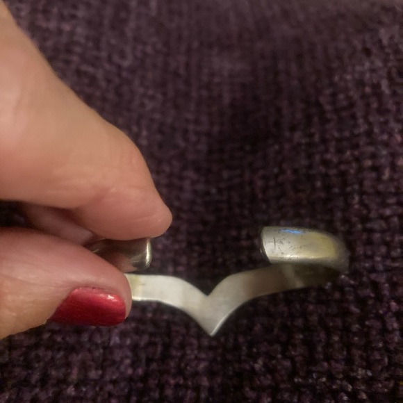 Vintage 925 sterling silver cuff bracelet - Picture 7 of 16